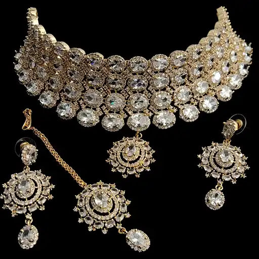 zircon stone necklace design