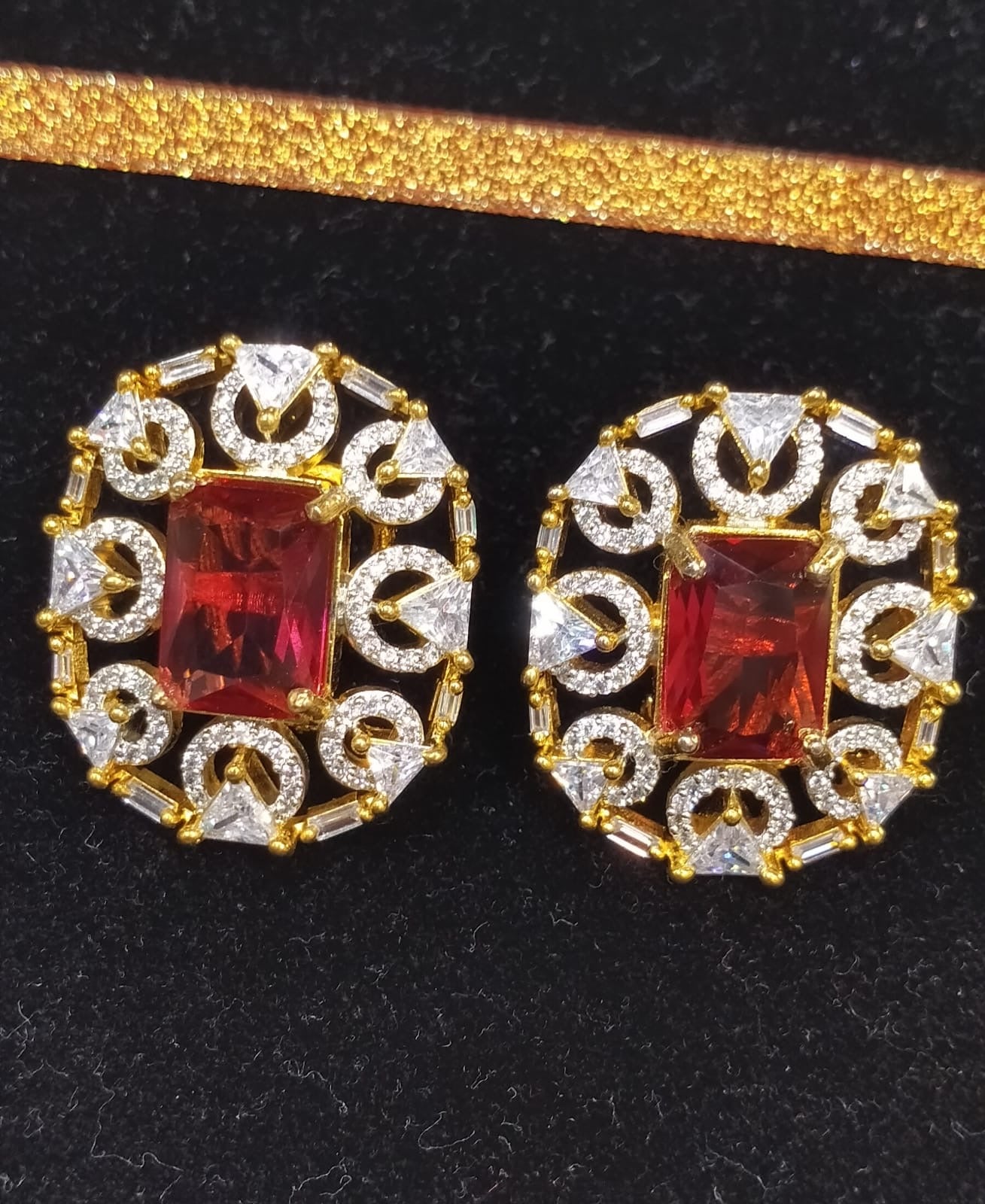 *Victorian Style Zircon Studs*