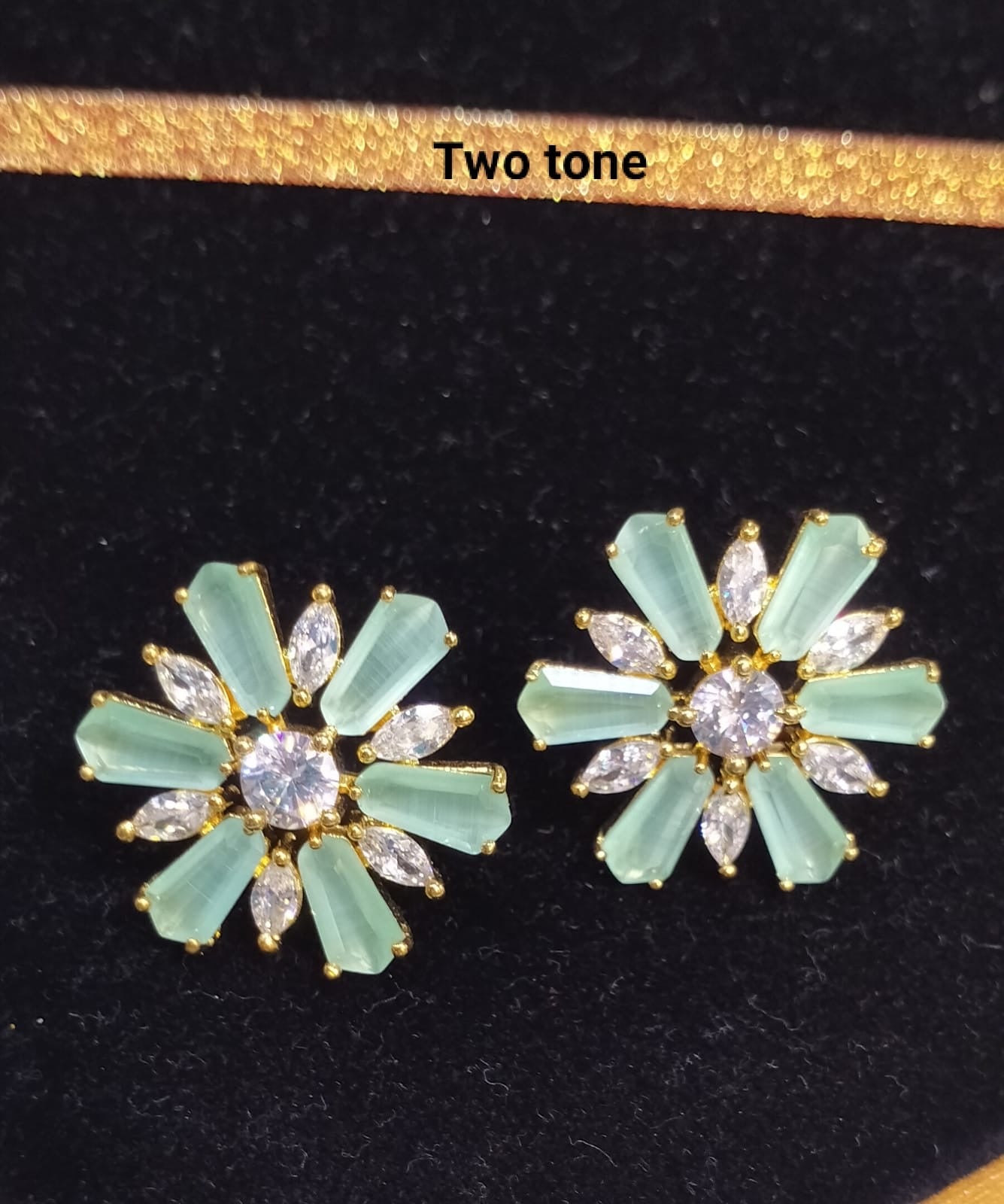 *Zircon Flower Studs*