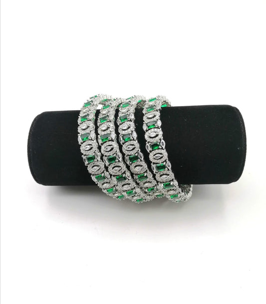 American diamond bangles real stone fine quality