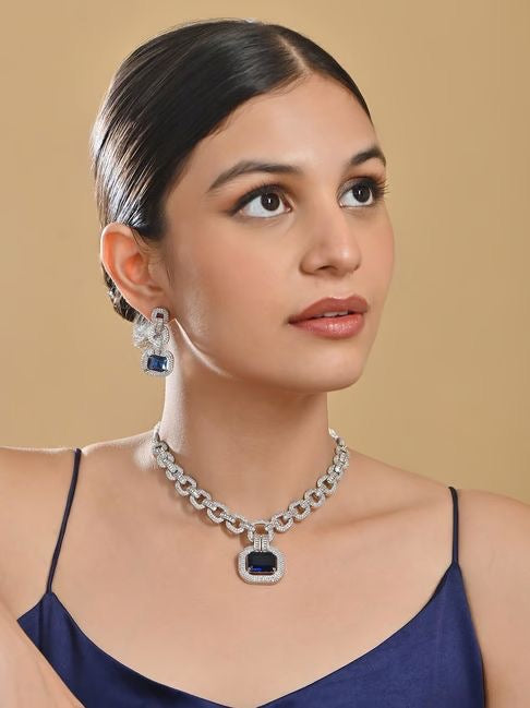 American Diamond Stone Necklace sets