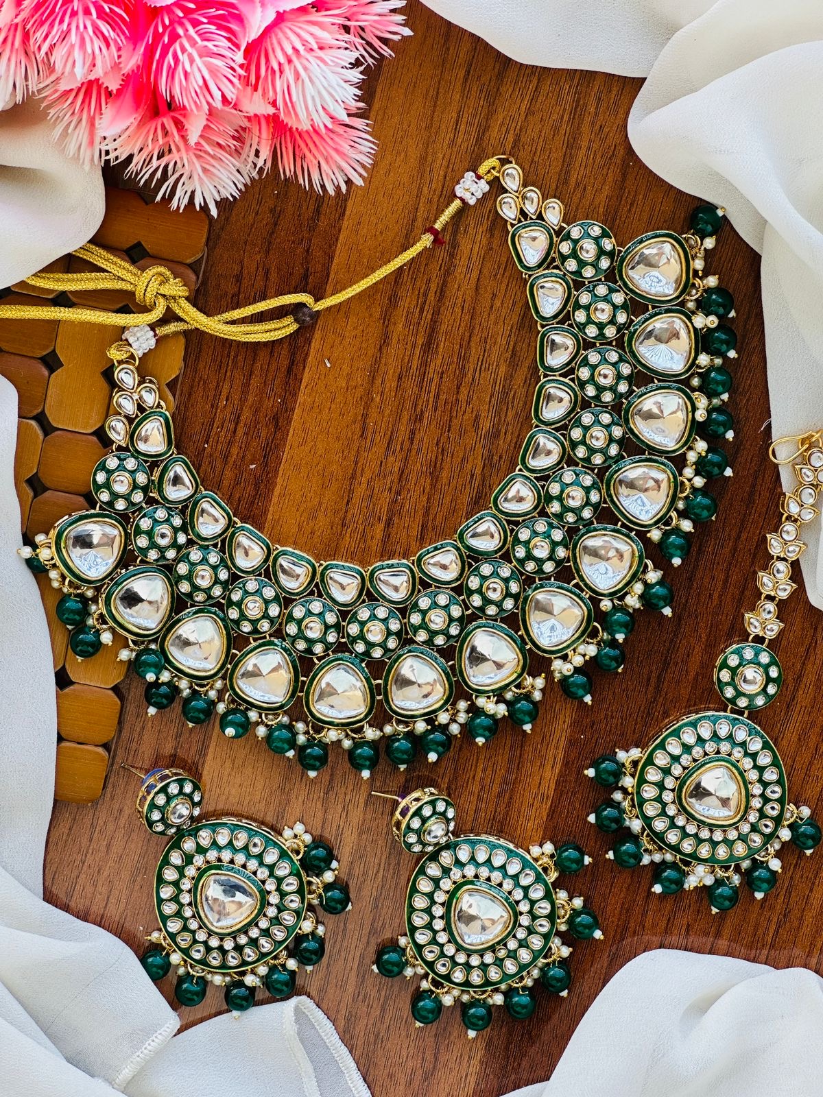 Handmade dabbiii Kundan set