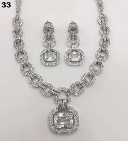 American Diamond Stone Necklace sets