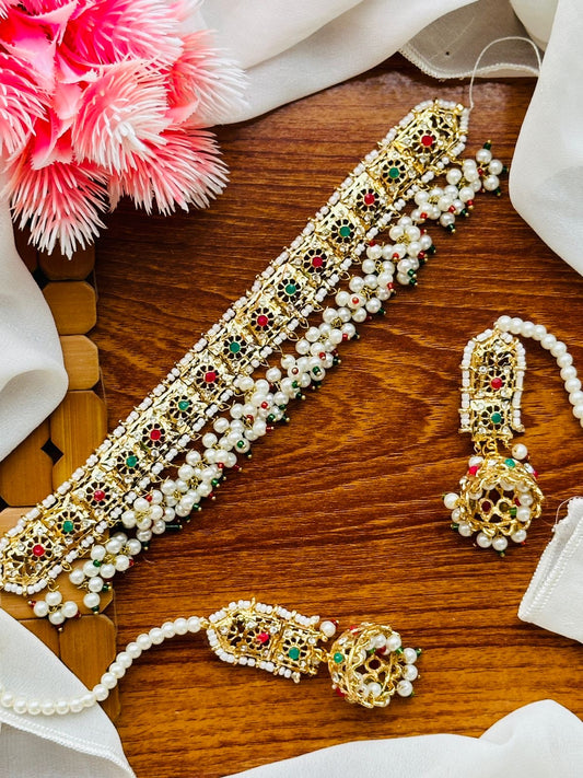 *Hyderabadi Choker Sets With Jhumkis*