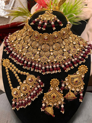 Bridal Gold Necklace Set