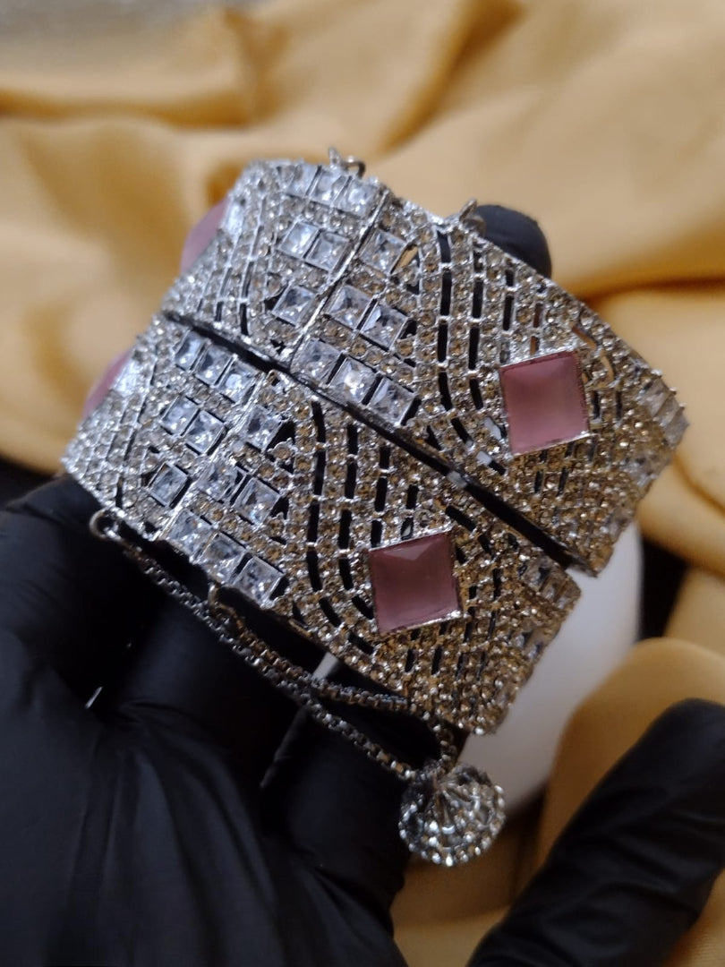 New design  Stylish  Zarqan Open able  Two piece bangle