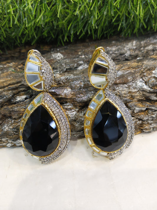 *Silver & Gold polished earrings*