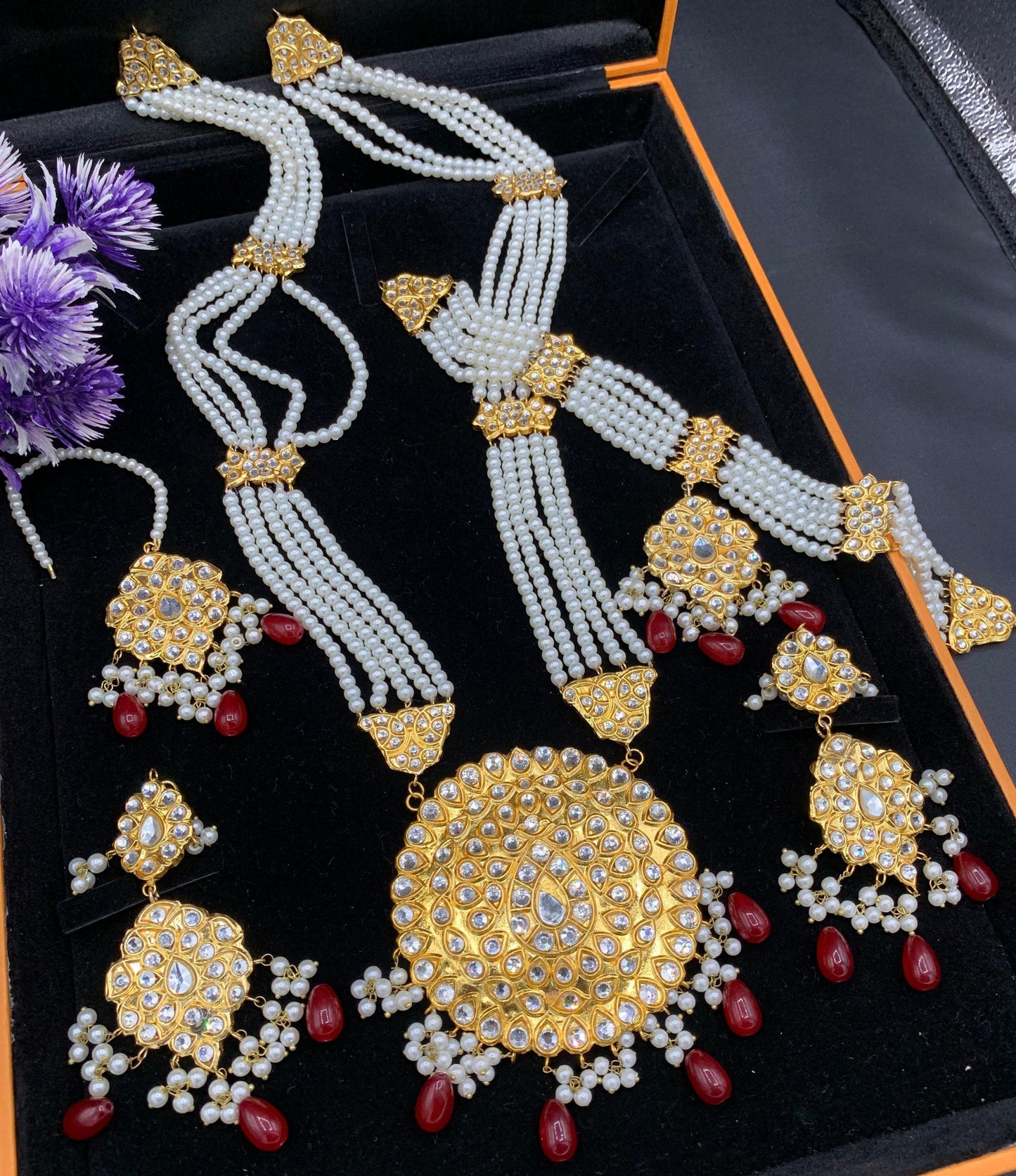 Bahwalpuri meenakari choker Mala set