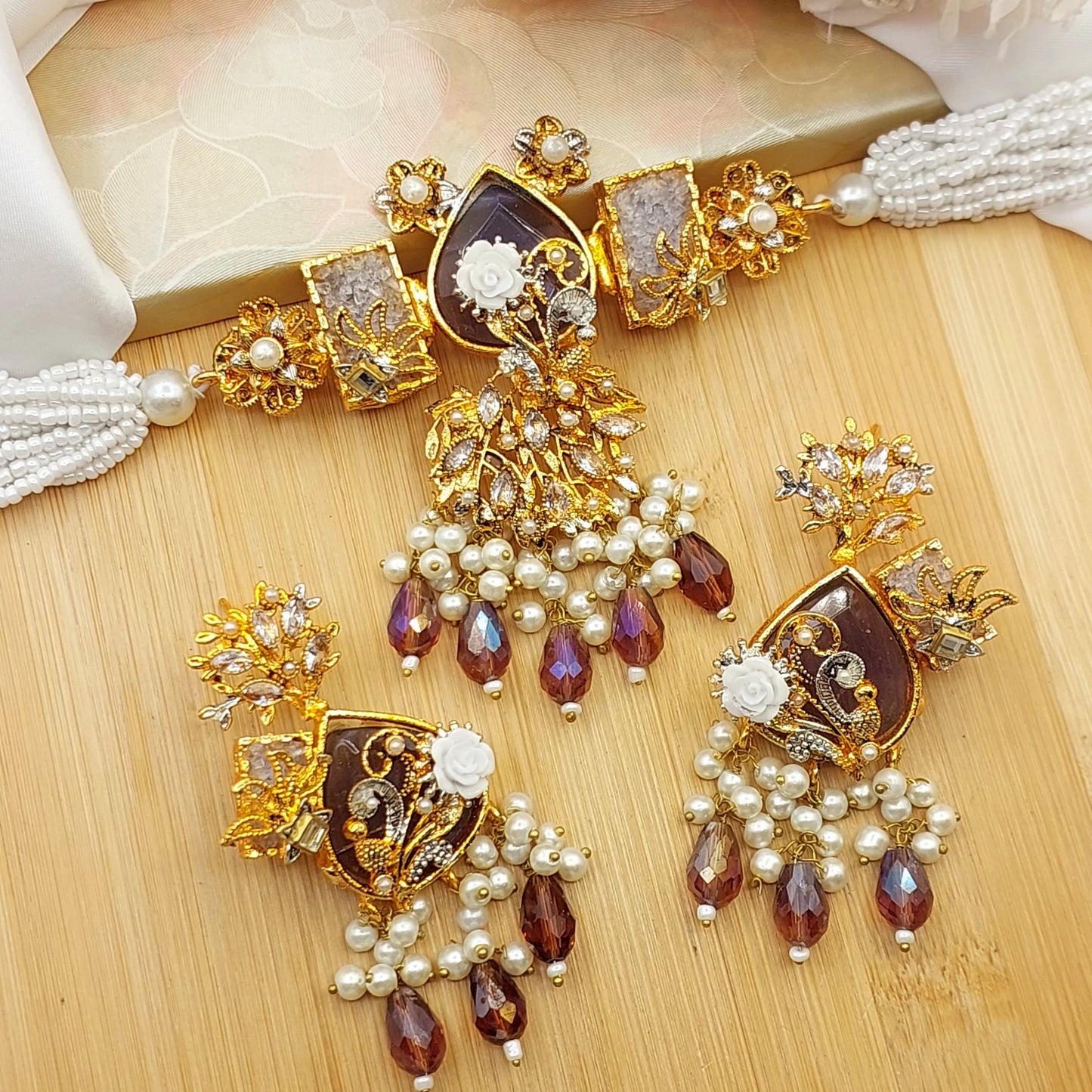 Handmade Turkish necklace set