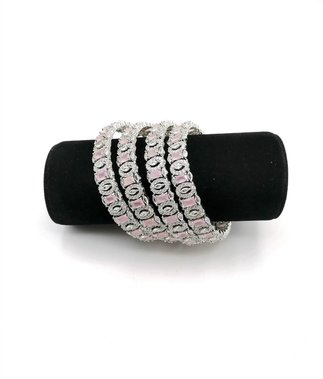 American diamond bangles real stone fine quality