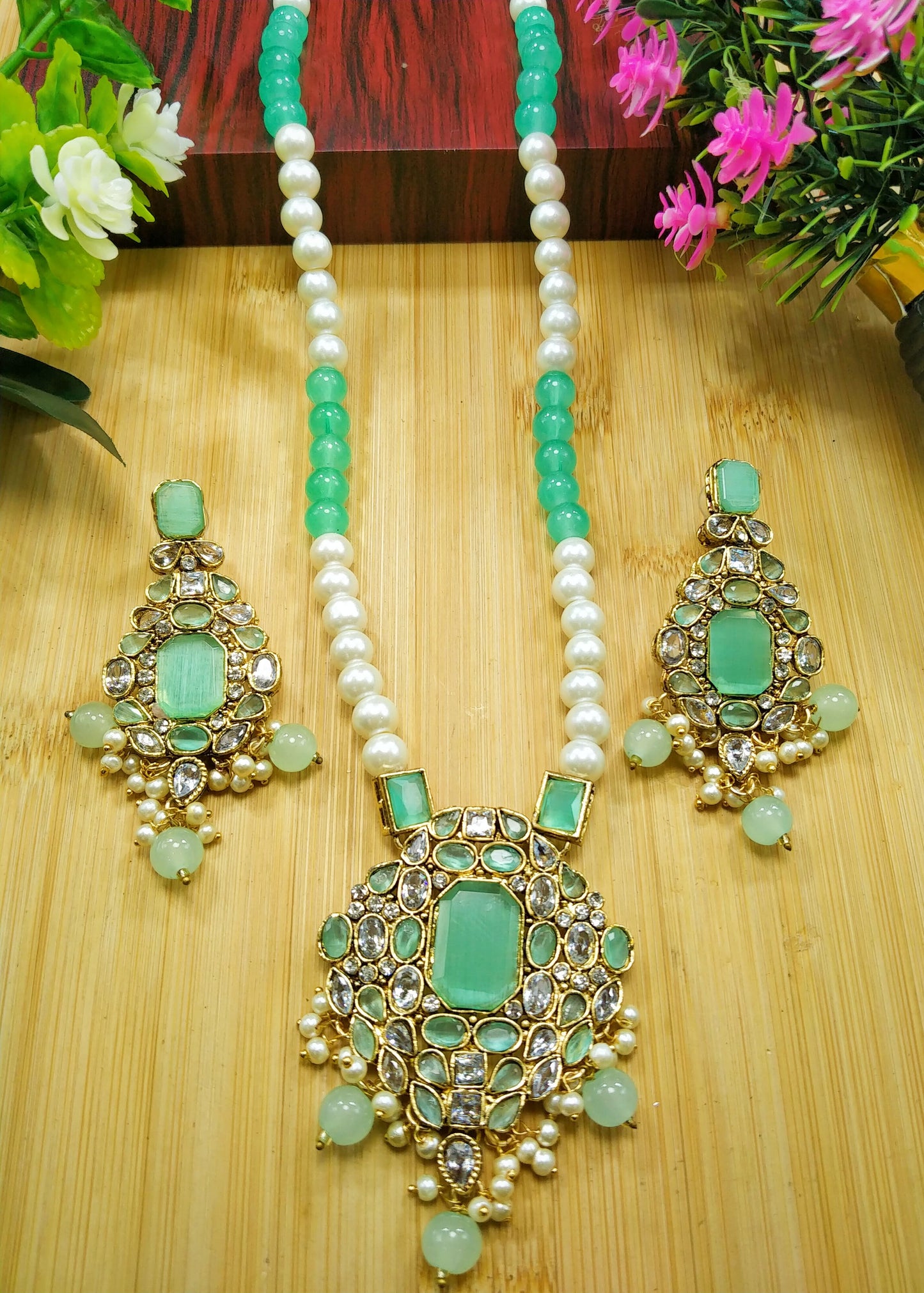 *Long Pendant Mala Set*