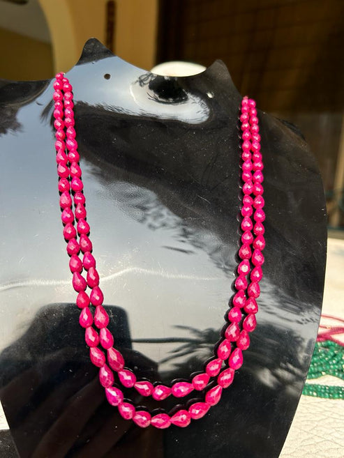 Made to order, pear shaped two Ruby strings* – Noor's Jewellery Collections