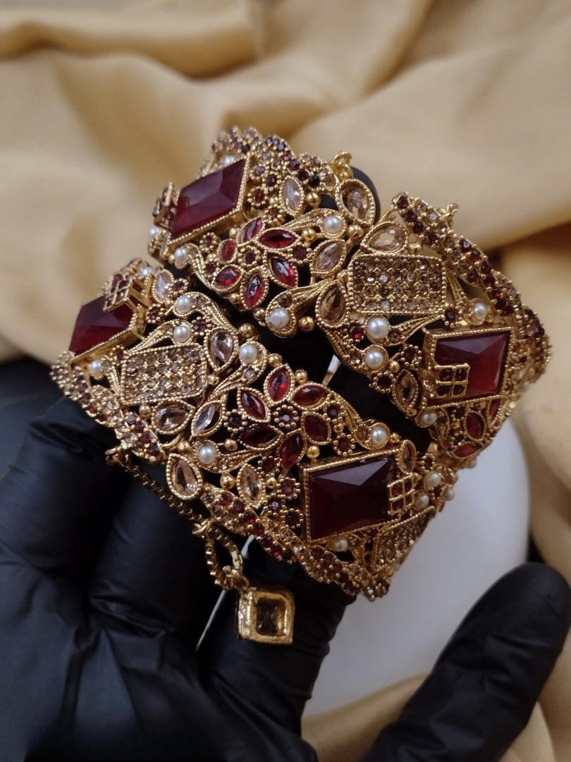 New design  Stylish  Zarqan Open able  Two piece bangle