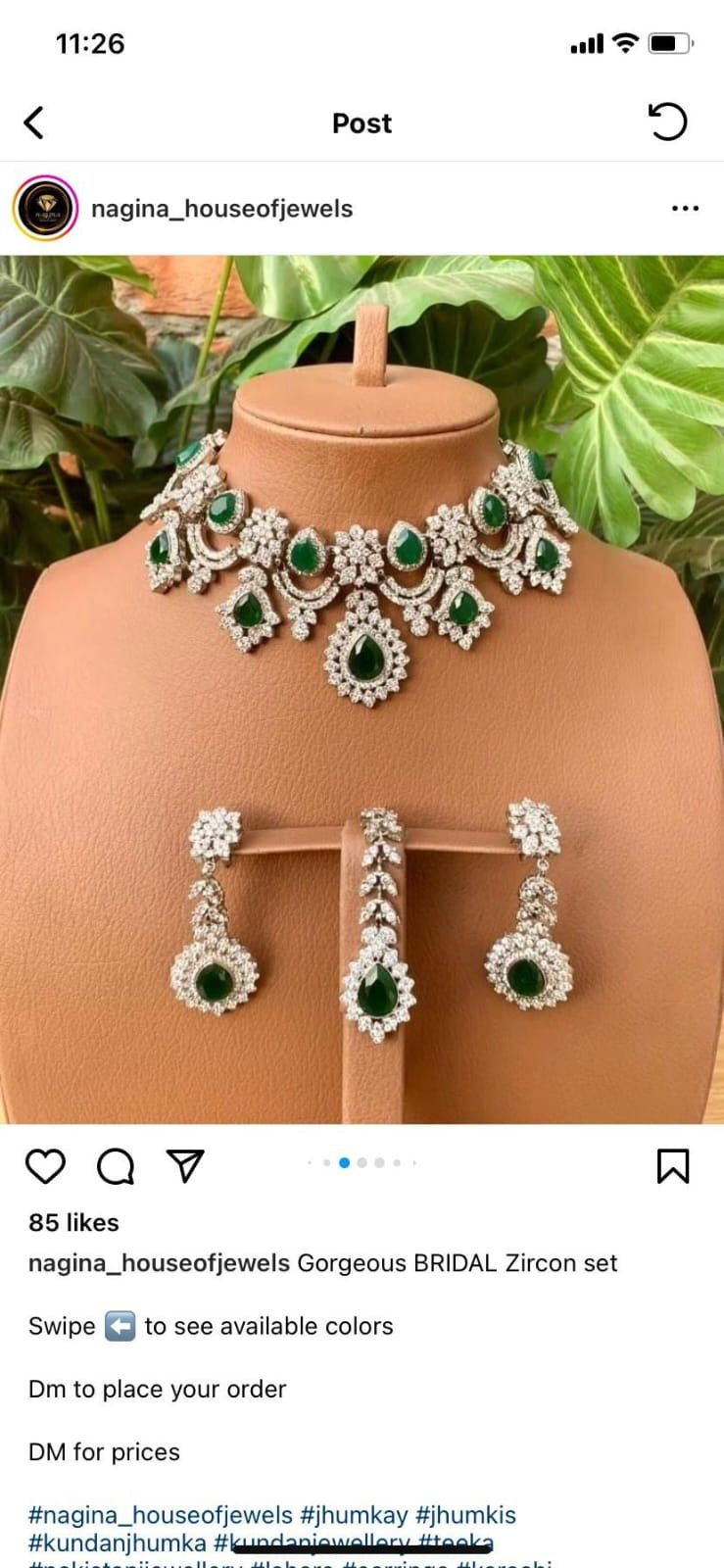 Zircon bridal sets