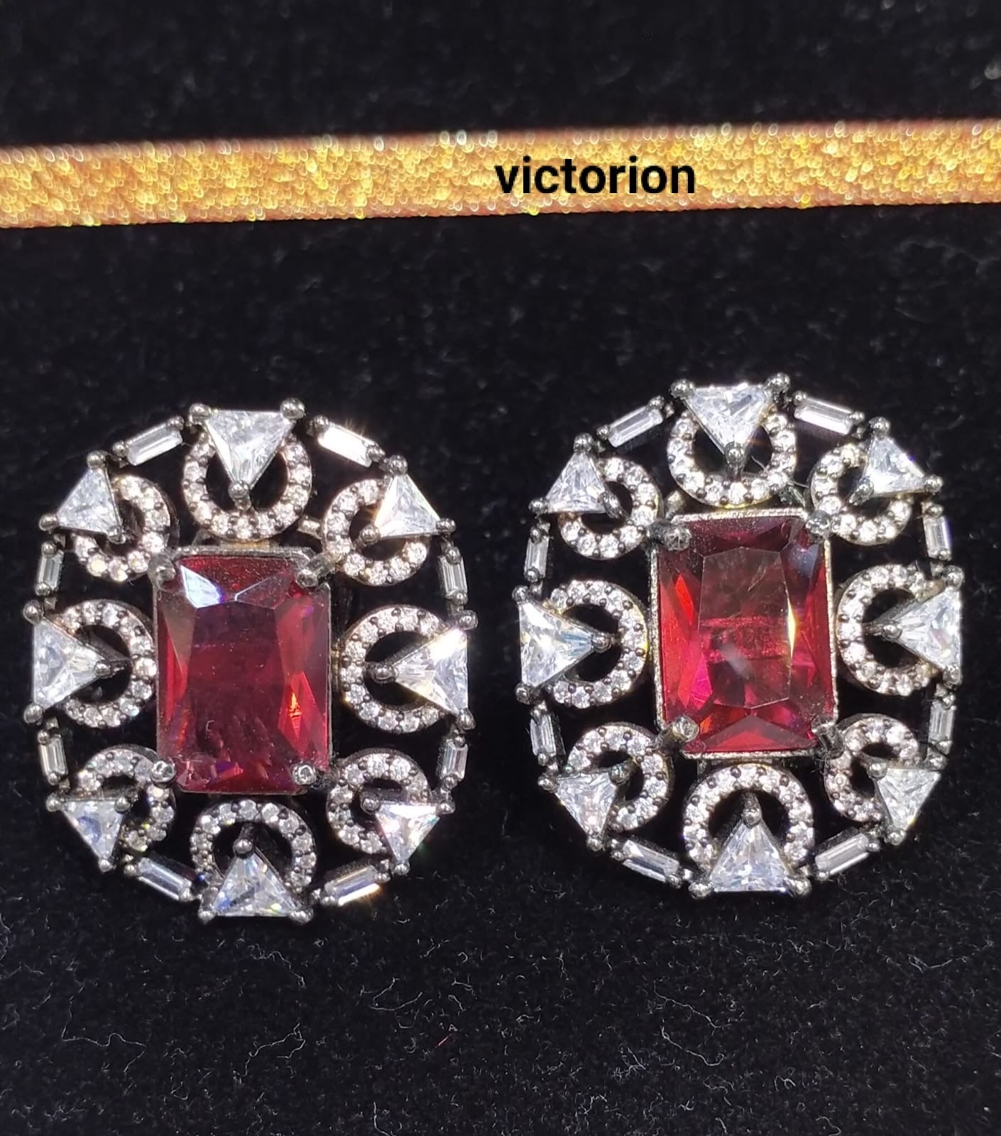 *Victorian Style Zircon Studs*