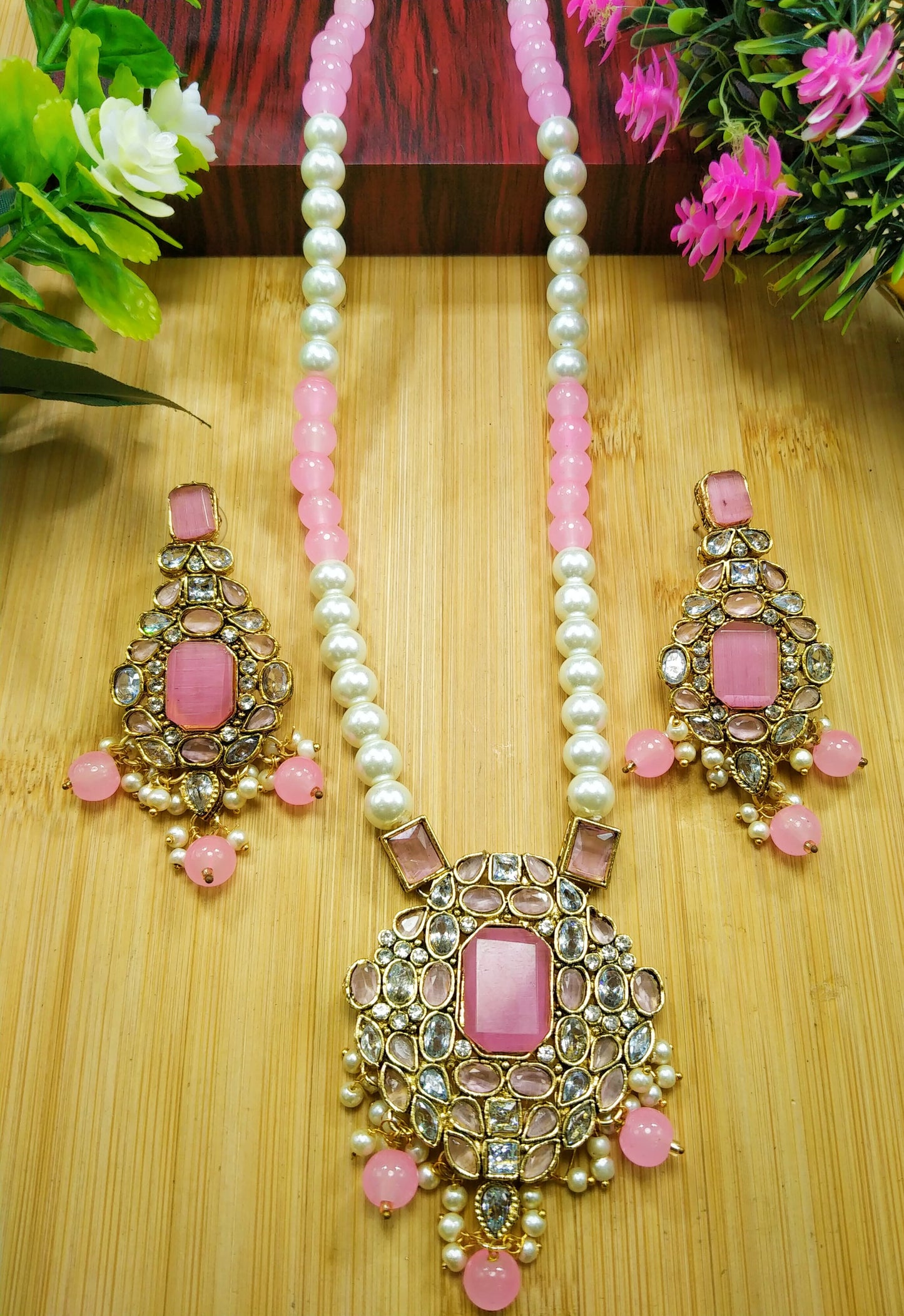 *Long Pendant Mala Set*