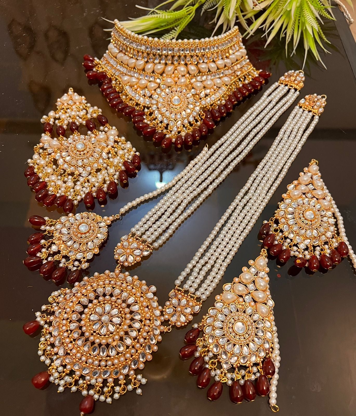 *Bridal Sets with Mala and Tikka/Bindiya*