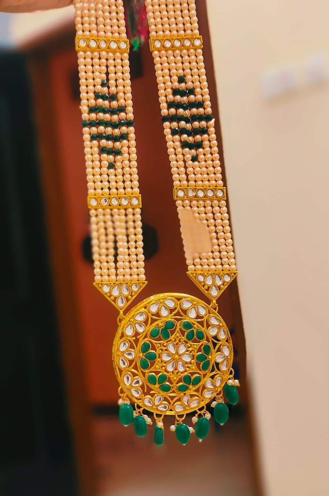 Kundan Mala Jhumkis Set