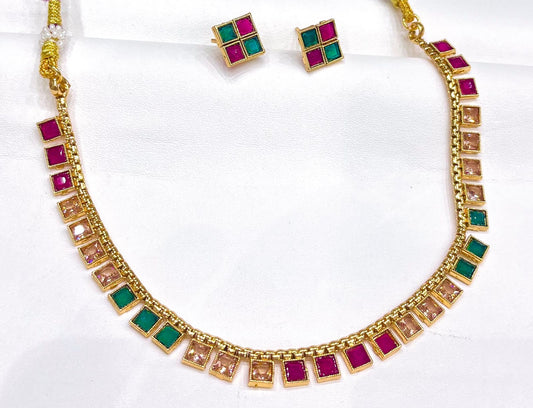 Indian madrasi necklace set 2