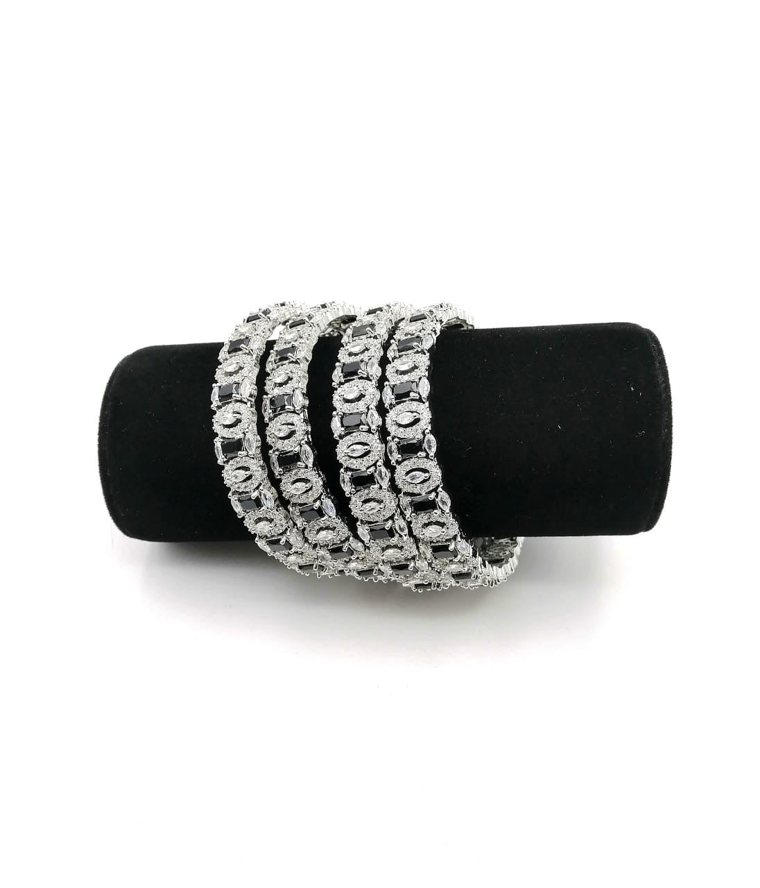 American diamond bangles real stone fine quality