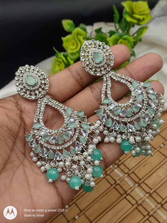 *Stylish Indian Zircon Earrings*