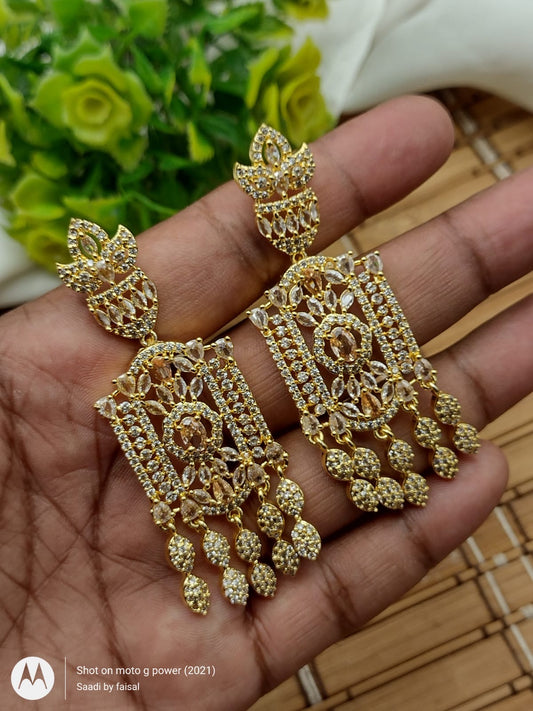 Zircon earrings