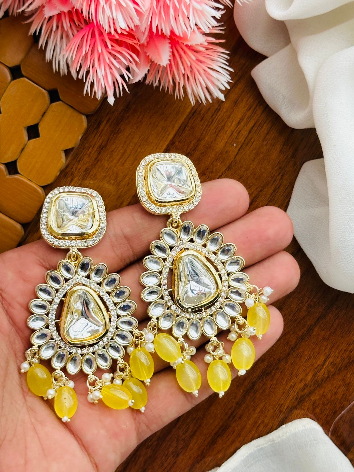 Dabbi kundan earrings