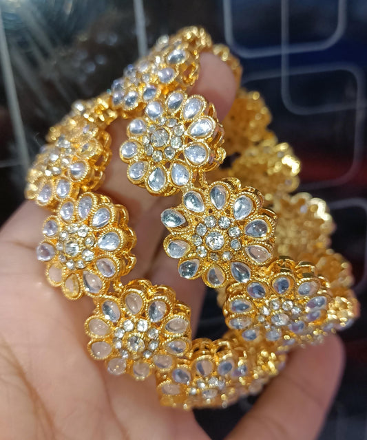 Indian Kundan Pair Bangles