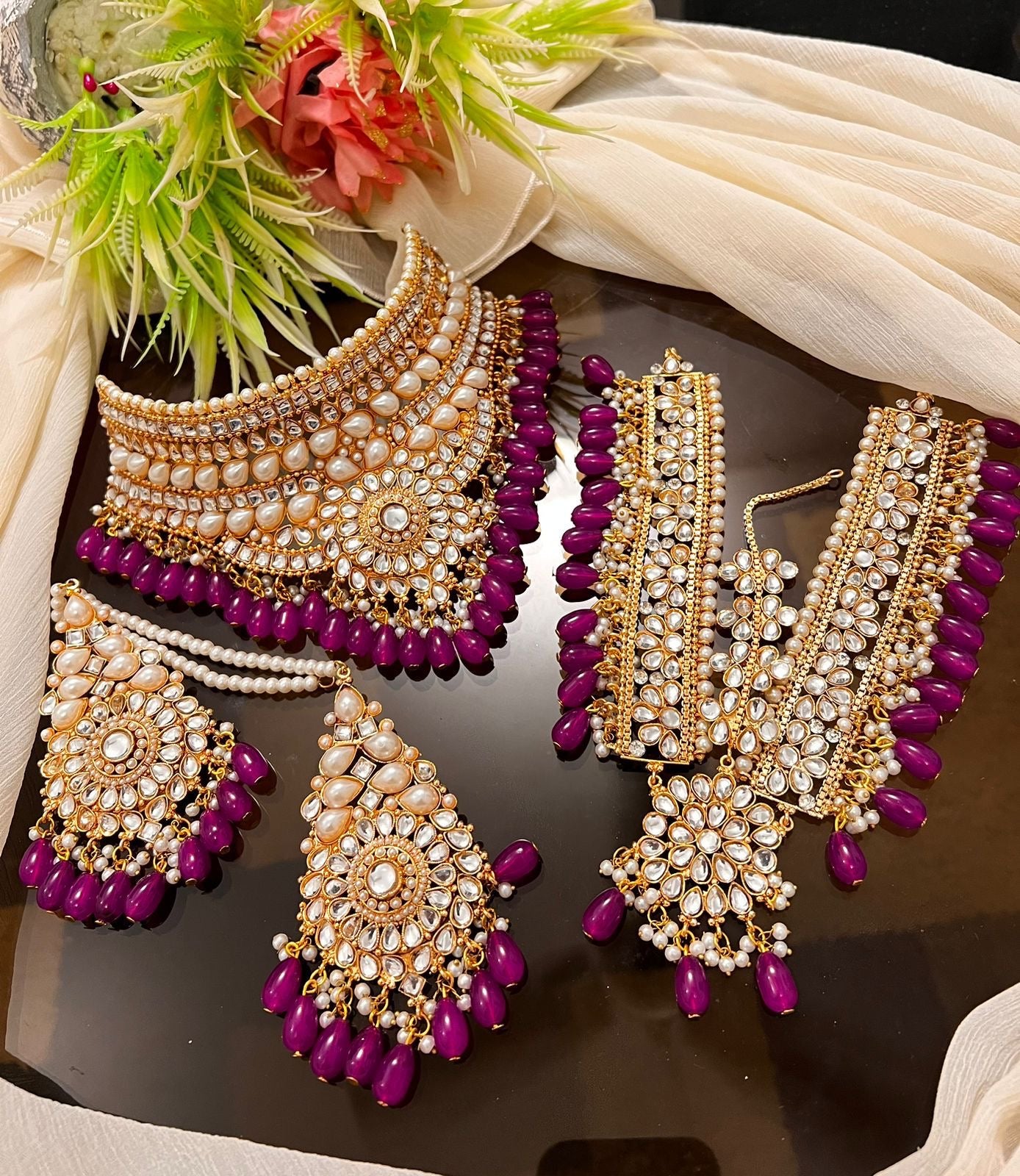 *Bridal Sets with Mala and Tikka/Bindiya*