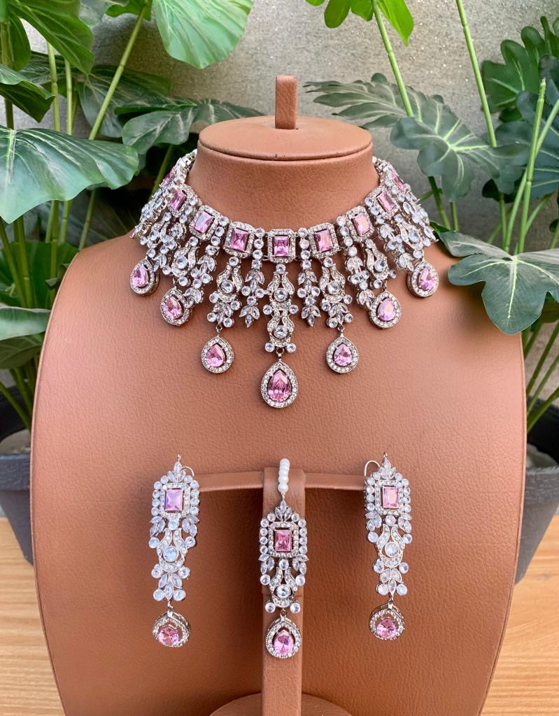 Zircon bridal Necklace sets