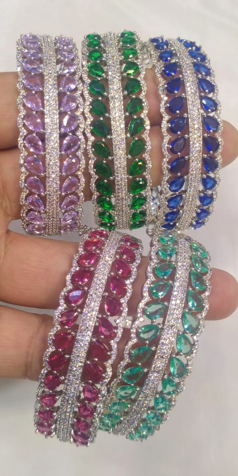 *Zircons Studded Single Kara’s/Bangles*