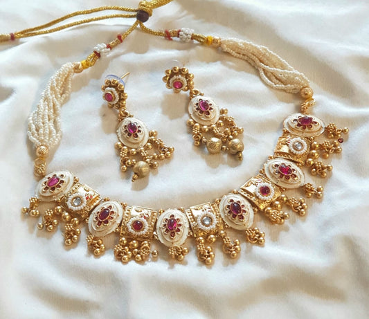 Rajwari necklace set