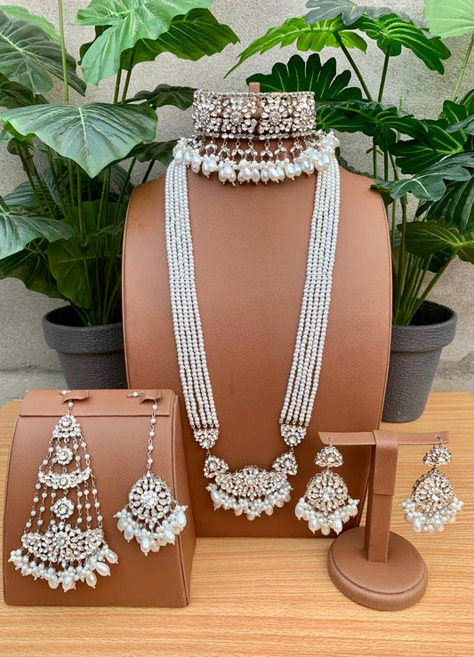 Bridal set Mala with choker, jhoomar and tikka