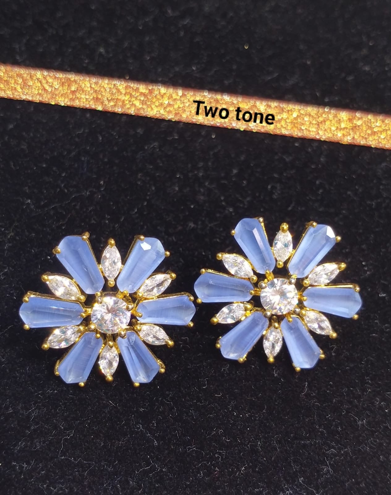 *Zircon Flower Studs*