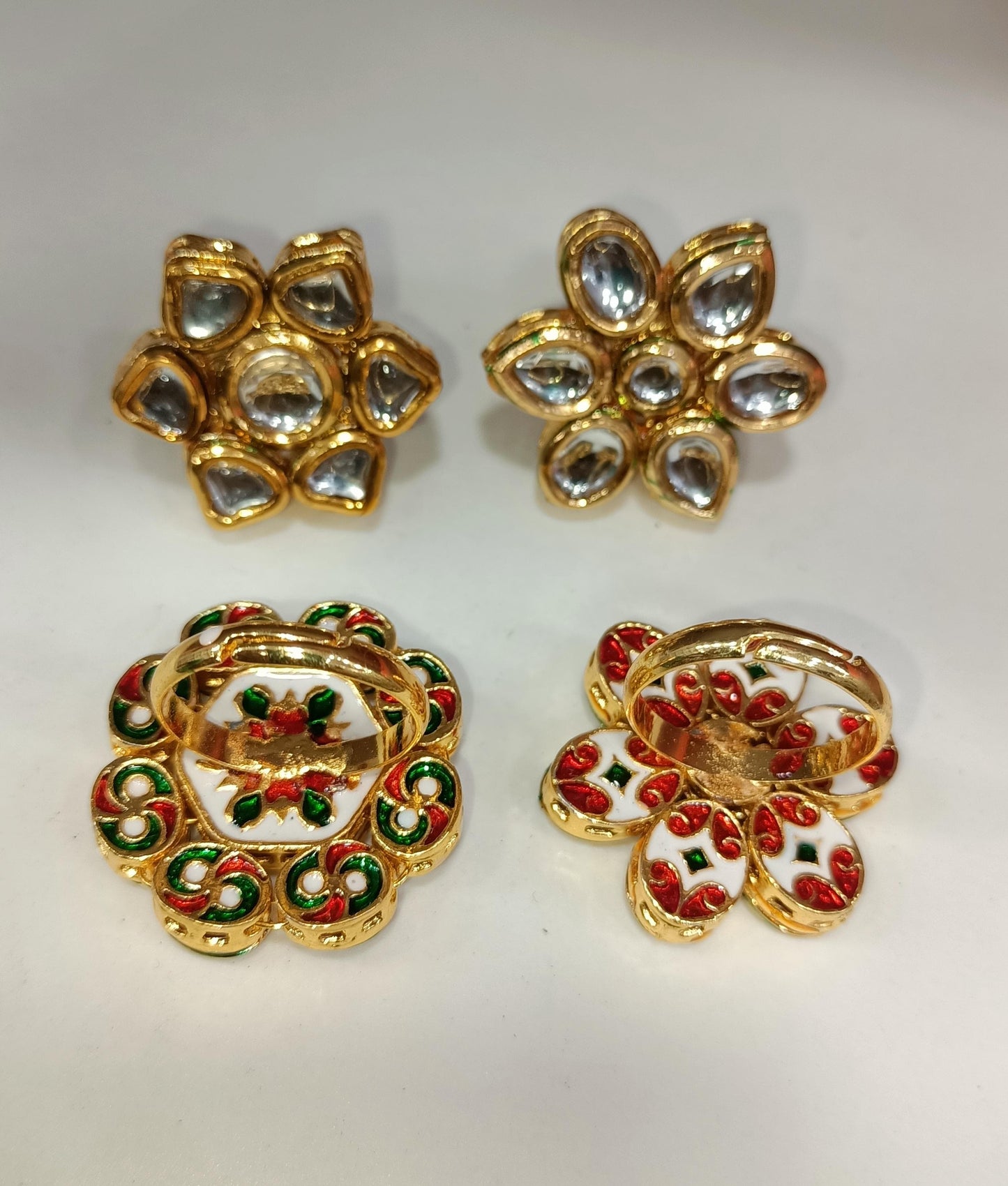 *Kundan Goldplated Rings*