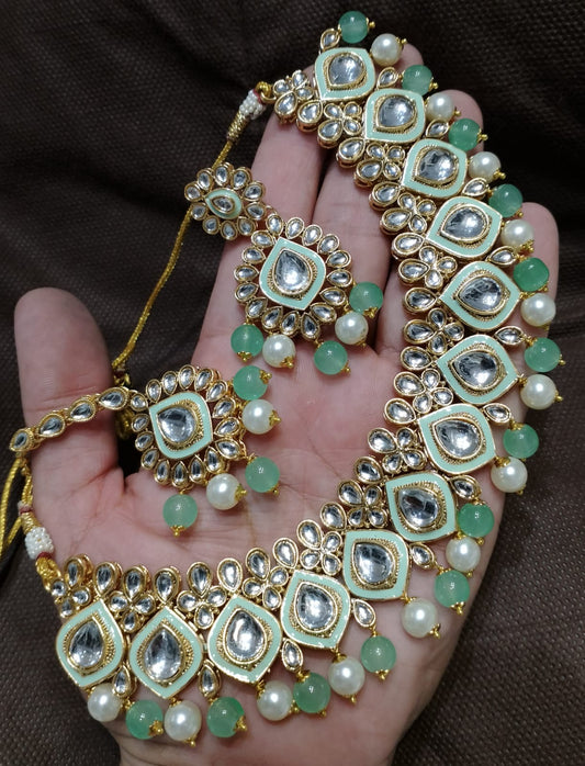 Kundan necklace set