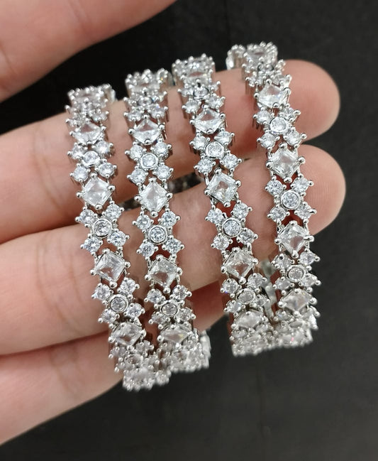 4pcs American Zircon Bangles