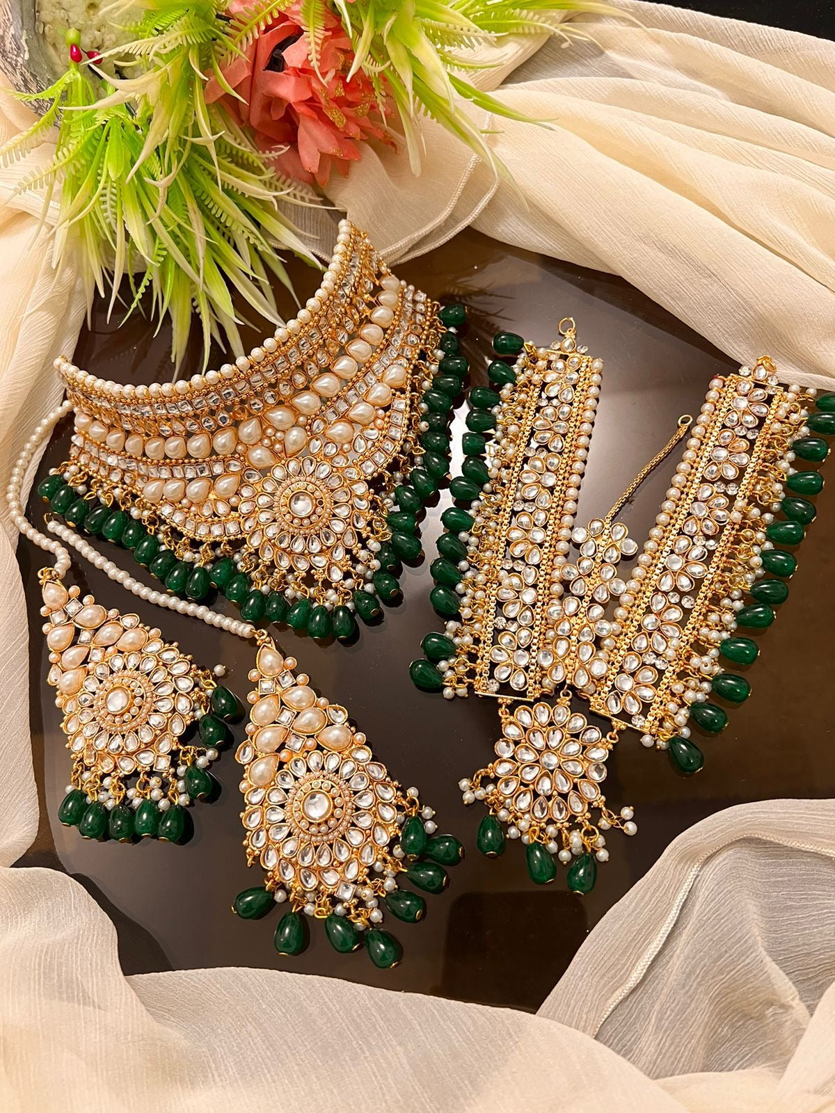 *Bridal Sets with Mala and Tikka/Bindiya*