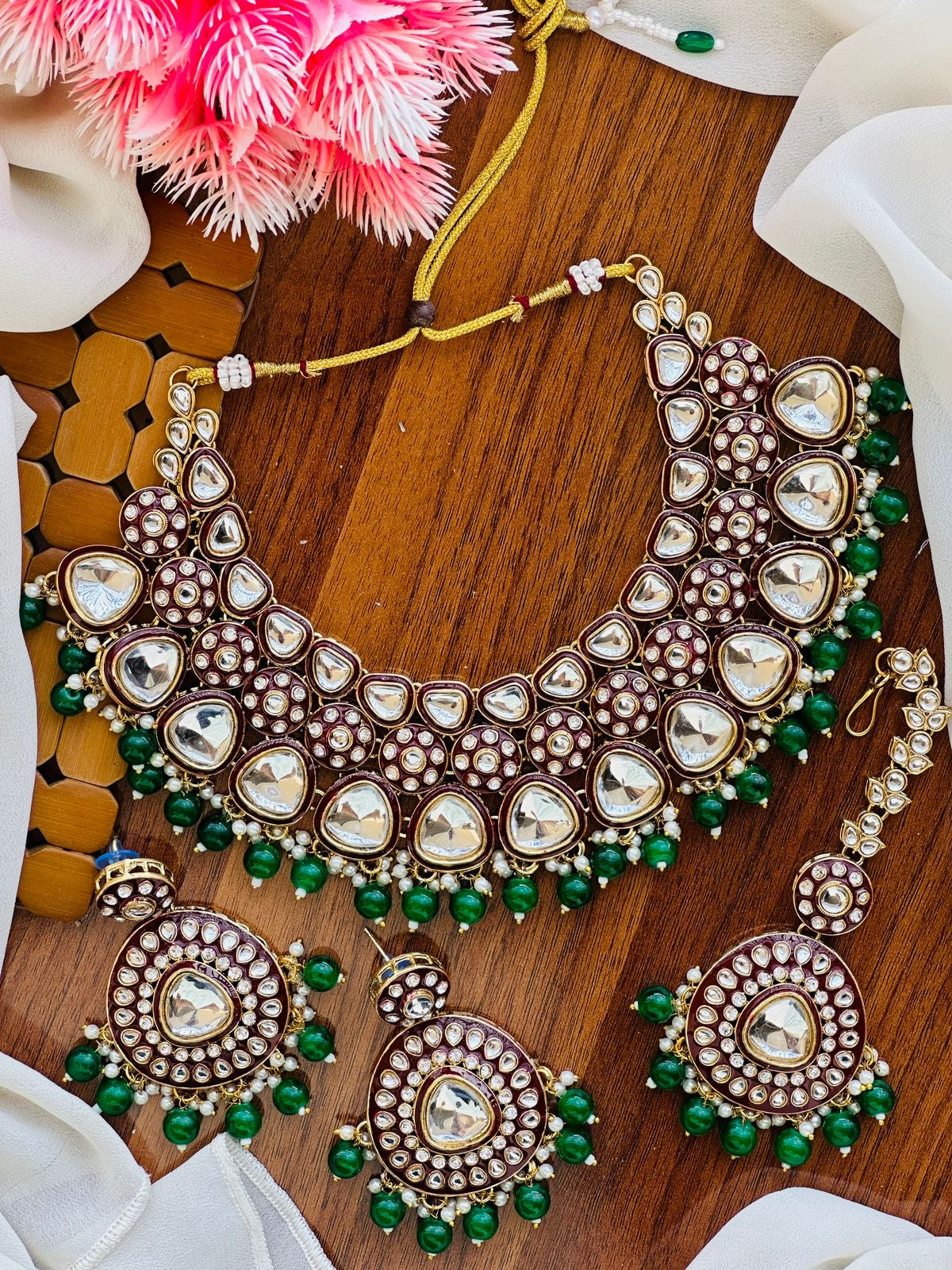 Handmade dabbiii Kundan set