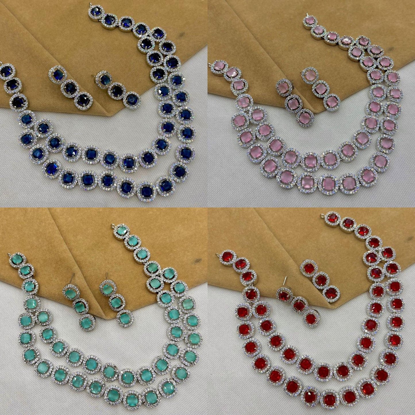 American diamond zircon sets