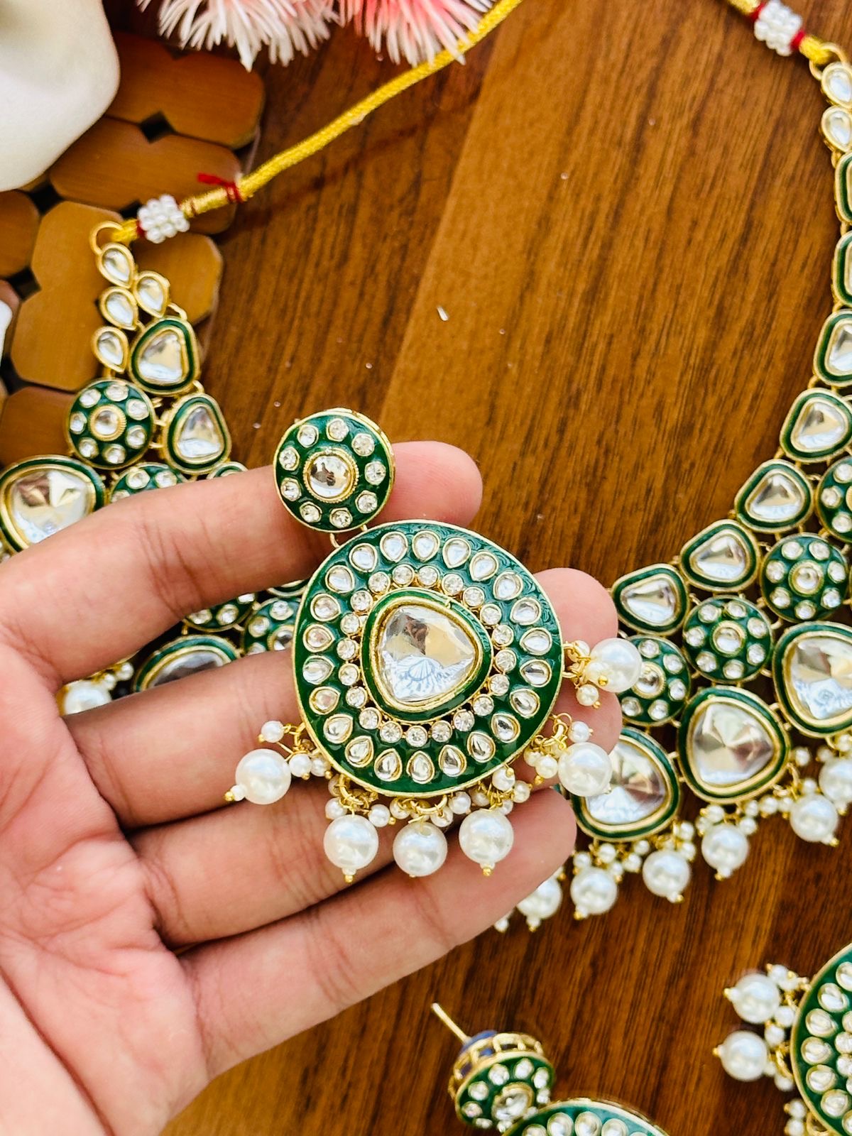 Handmade dabbiii Kundan set