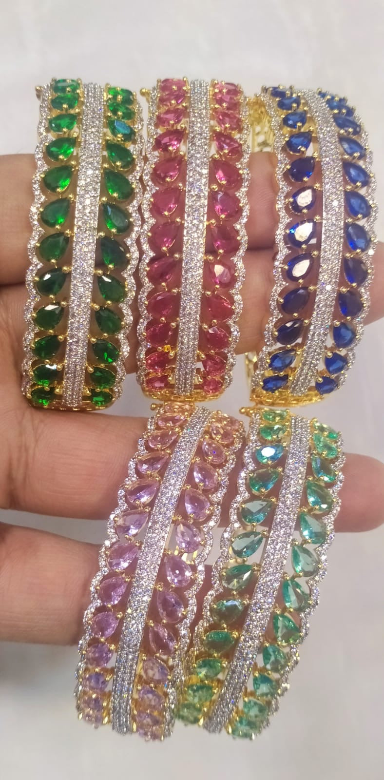 *Zircons Studded Single Kara’s/Bangles*