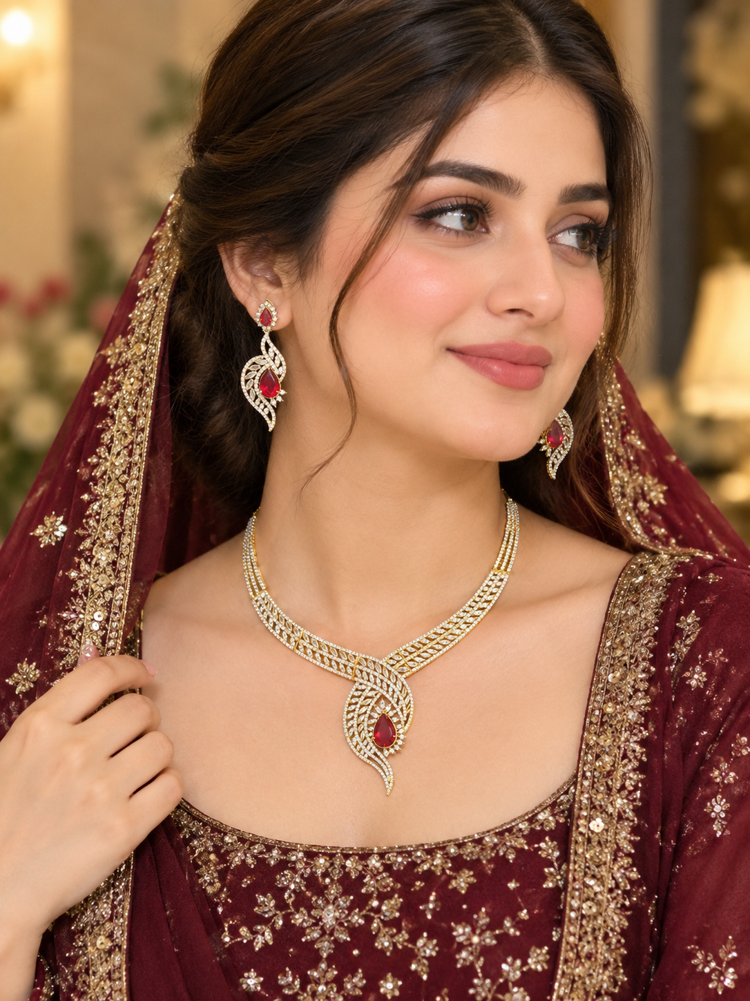 American diamond zircon sets