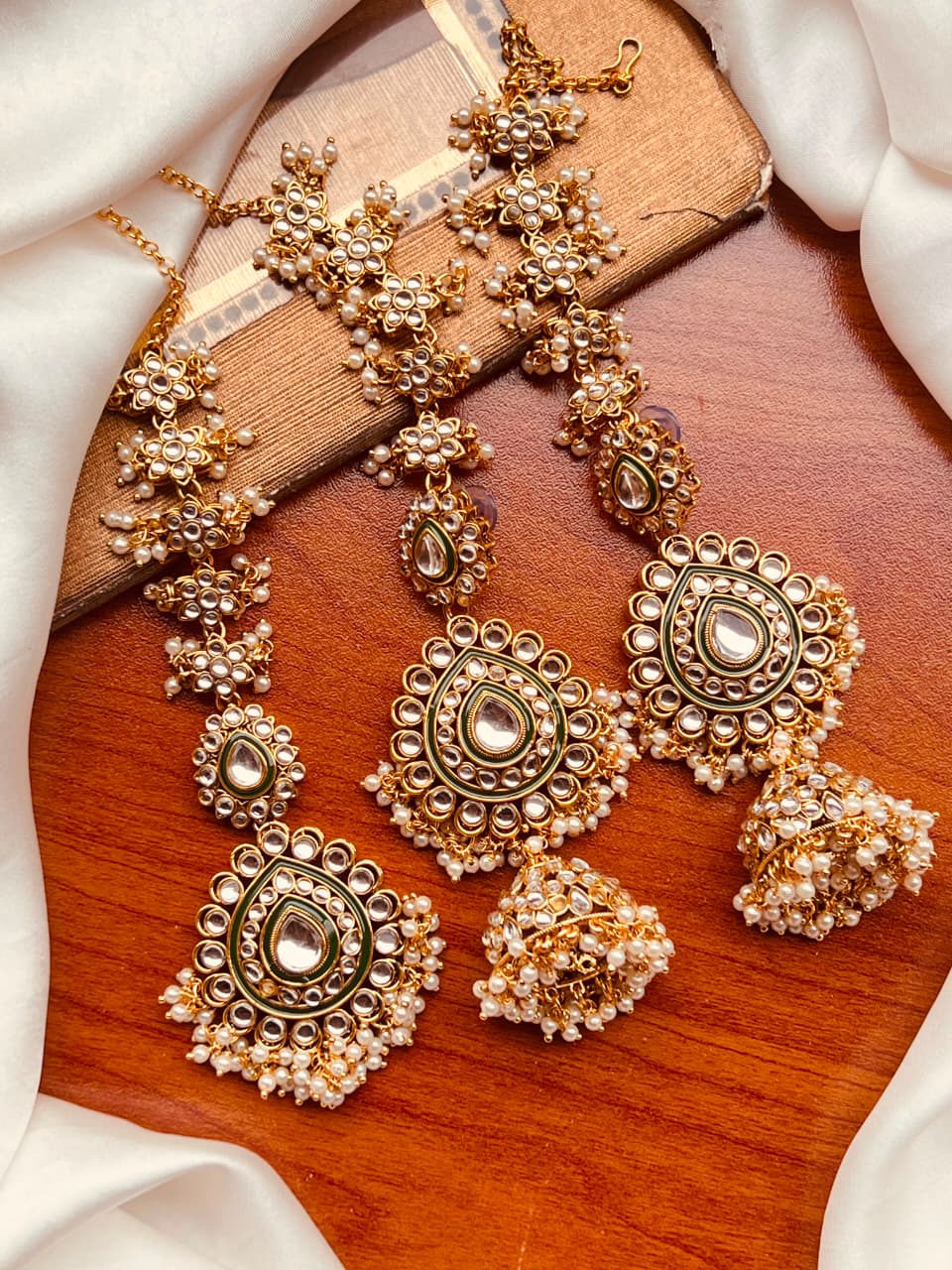 Premium Indian Kundan Jhumki