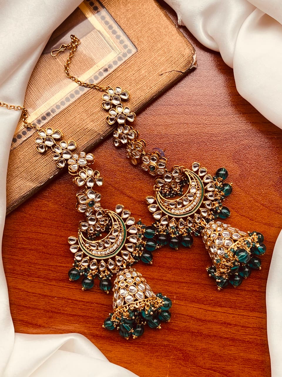 Premium Indian Kundan Jhumki