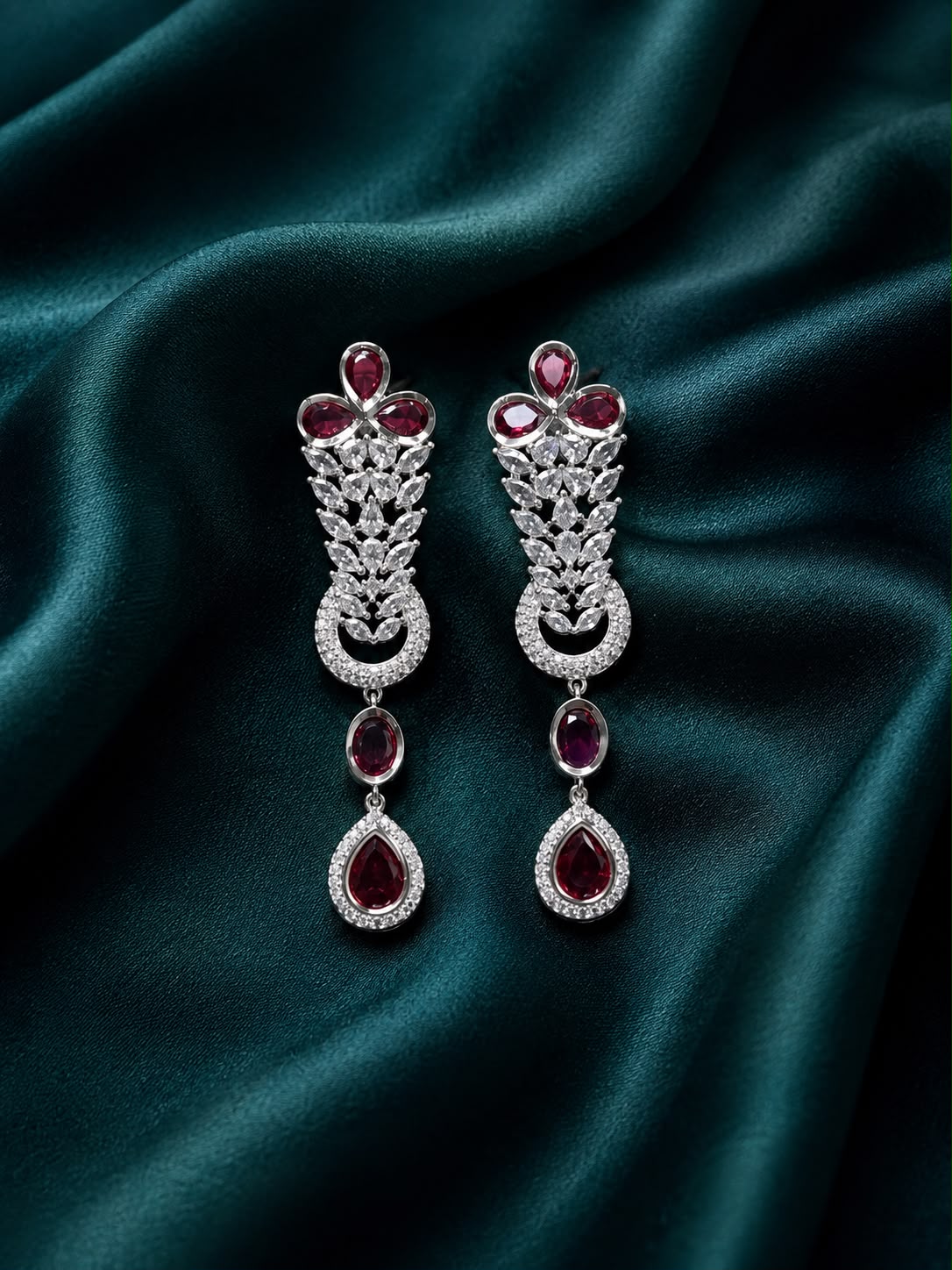 Zircon earrings
