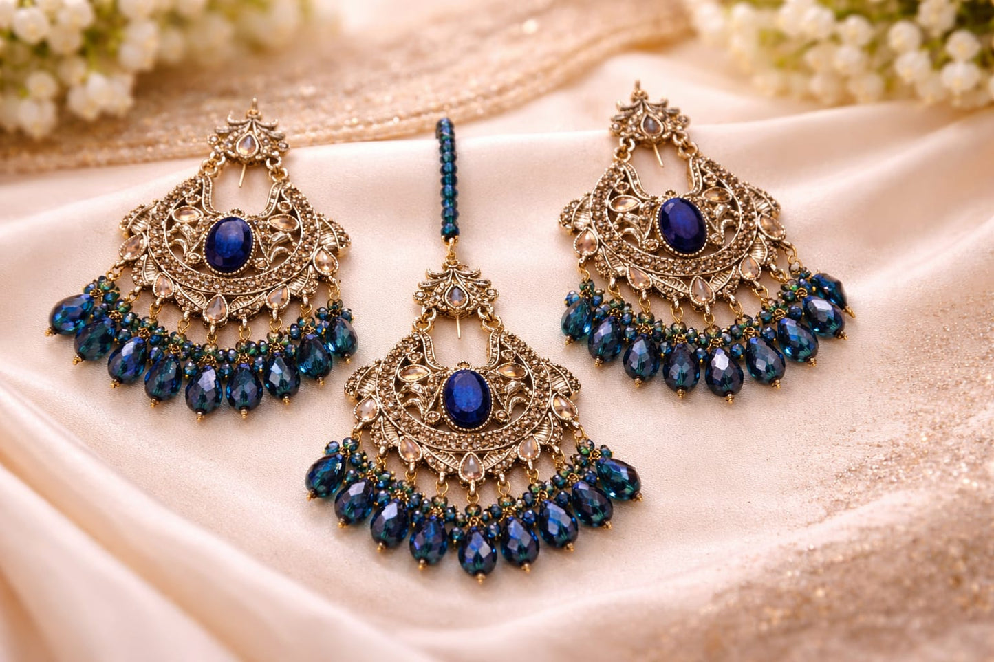 Vintage Antique Look/Style Earrings bindiya Set