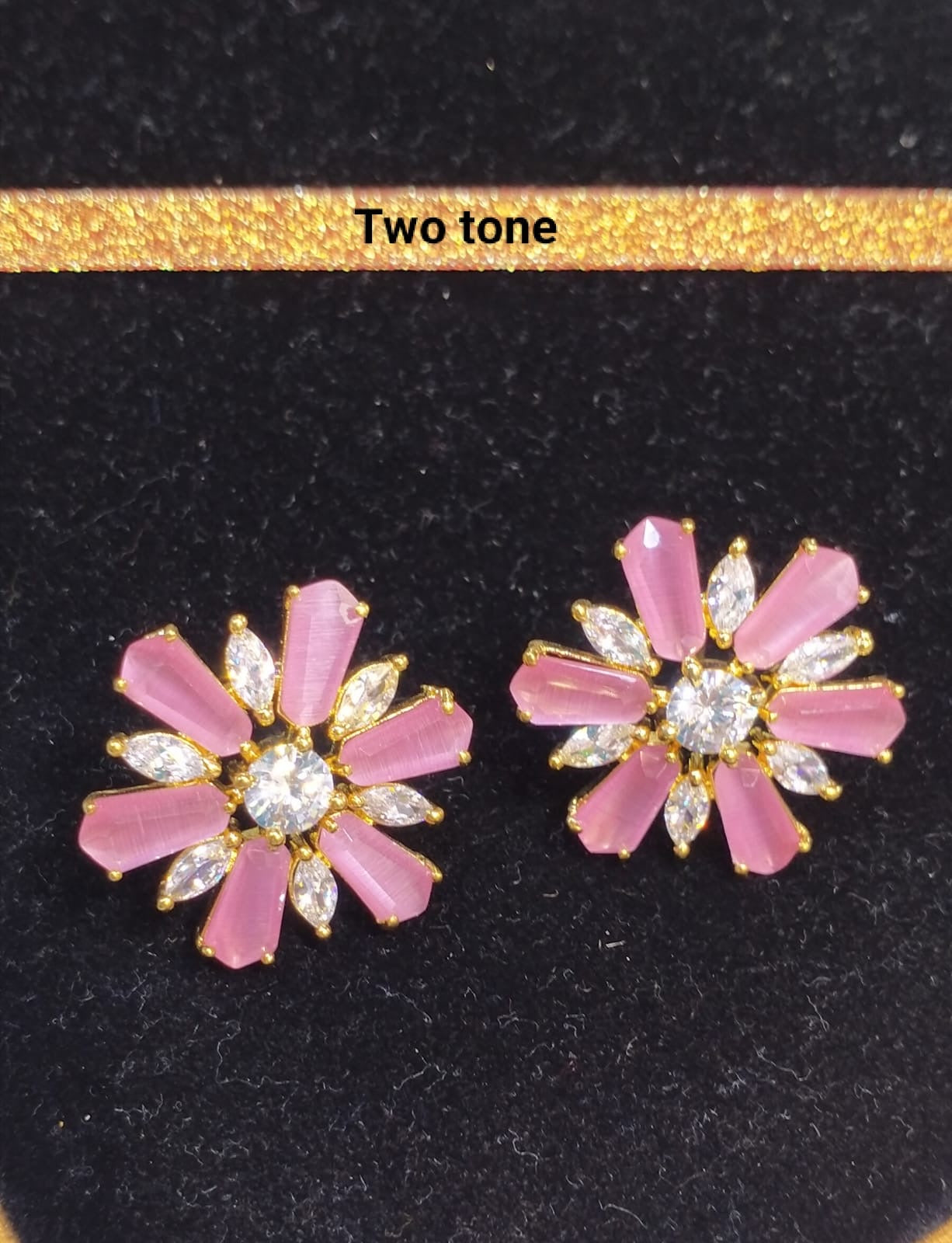 *Zircon Flower Studs*