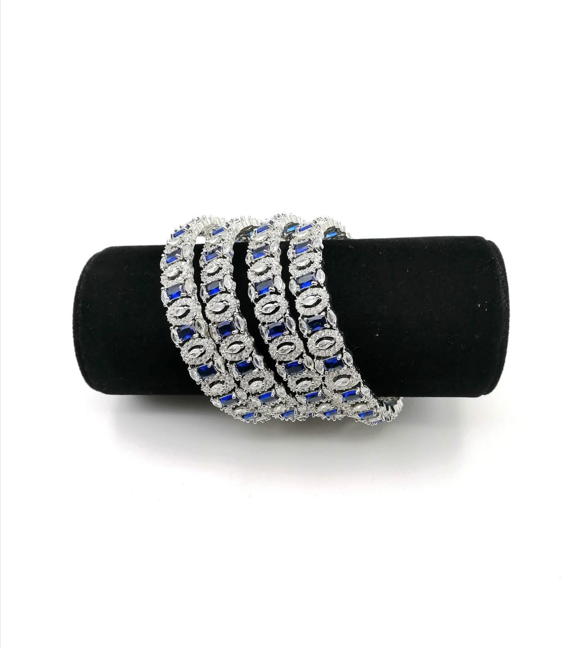 American diamond bangles real stone fine quality