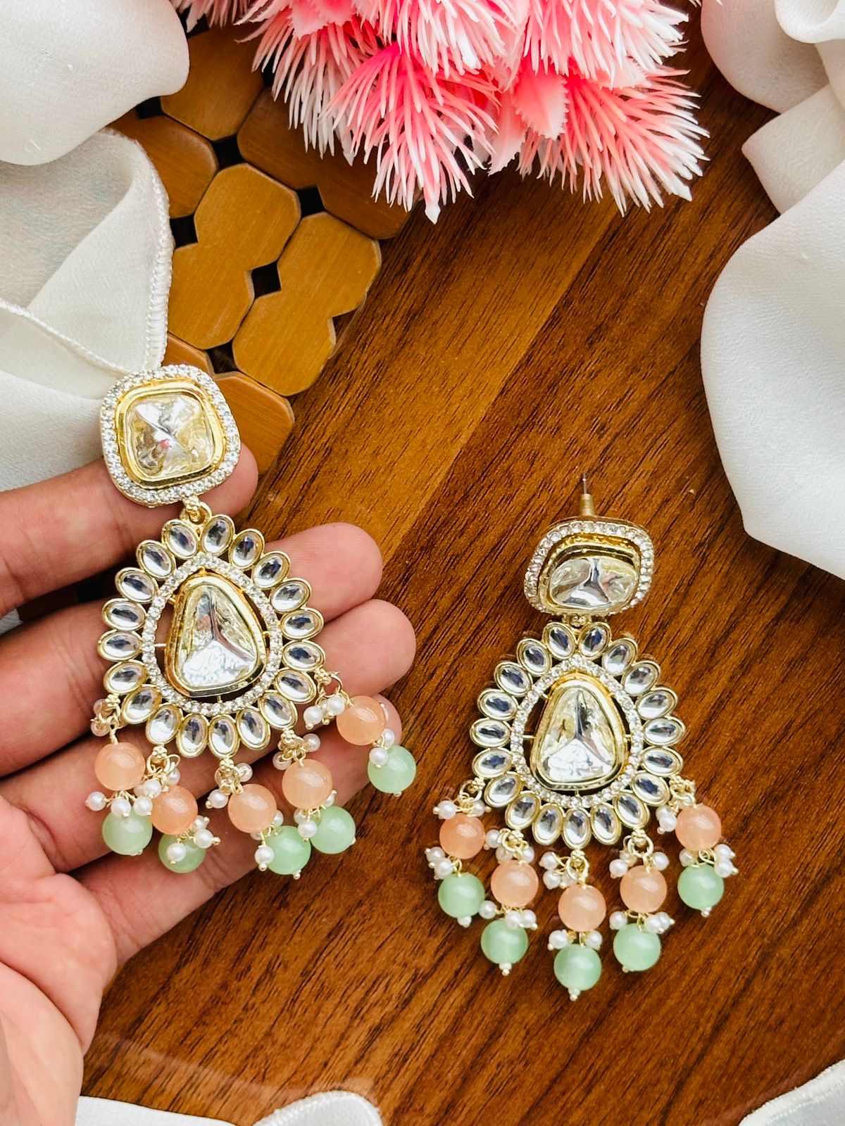 Dabbi kundan earrings